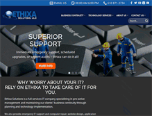 Tablet Screenshot of ethixa.com